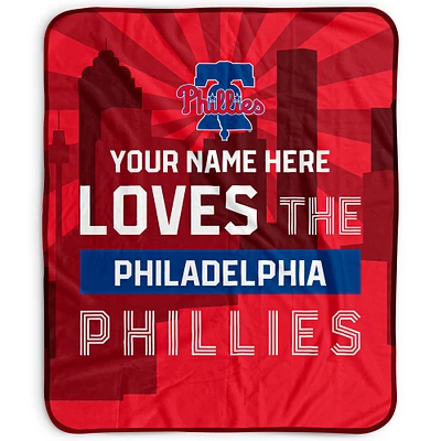 Pegasus Philadelphia Phillies 50" x 60" City Skyline Personalized Fleece Blanket