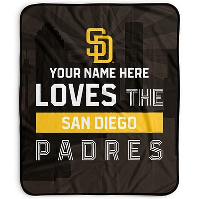 Pegasus San Diego Padres 50" x 60" City Skyline Personalized Fleece Blanket