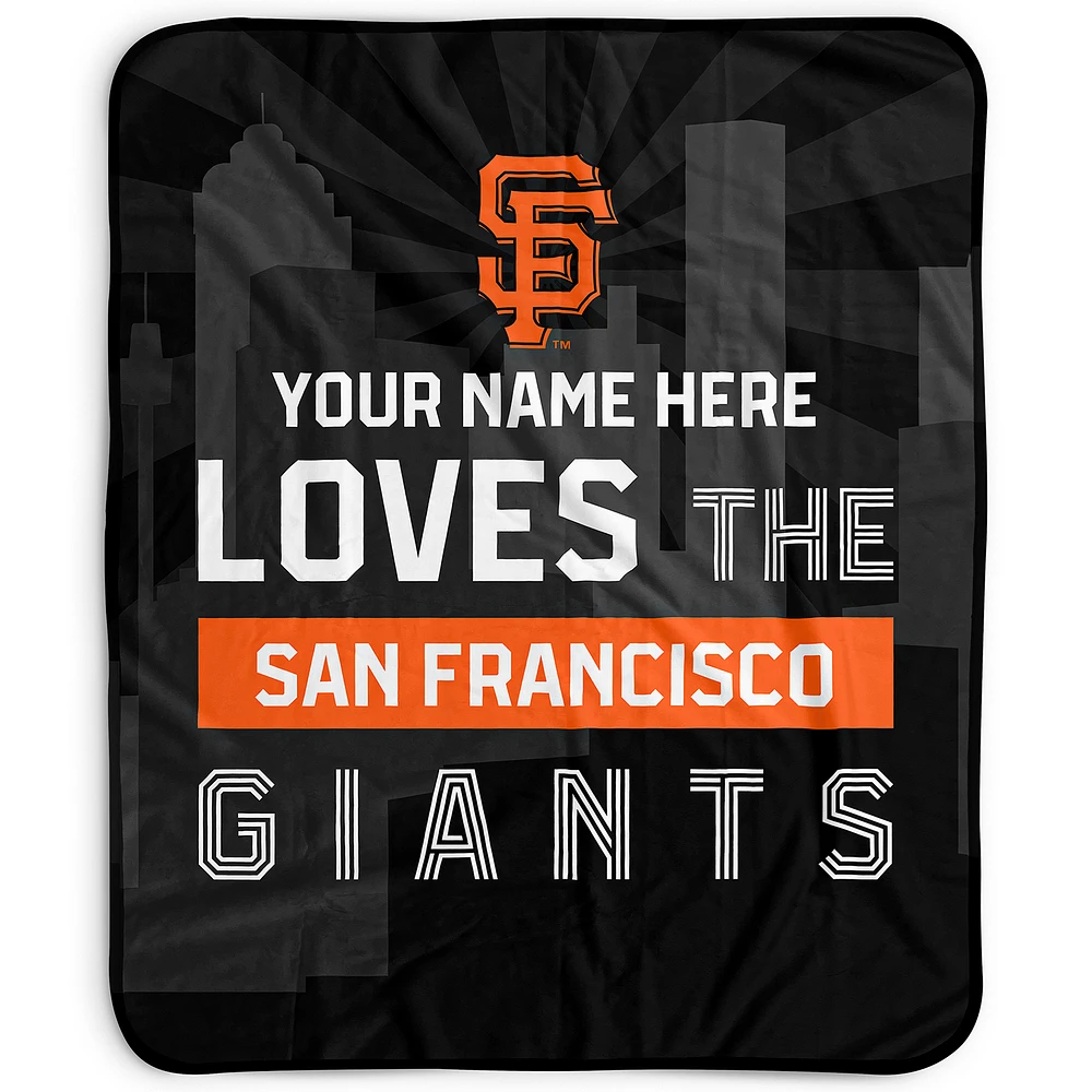 Pegasus San Francisco Giants 50" x 60" City Skyline Personalized Fleece Blanket