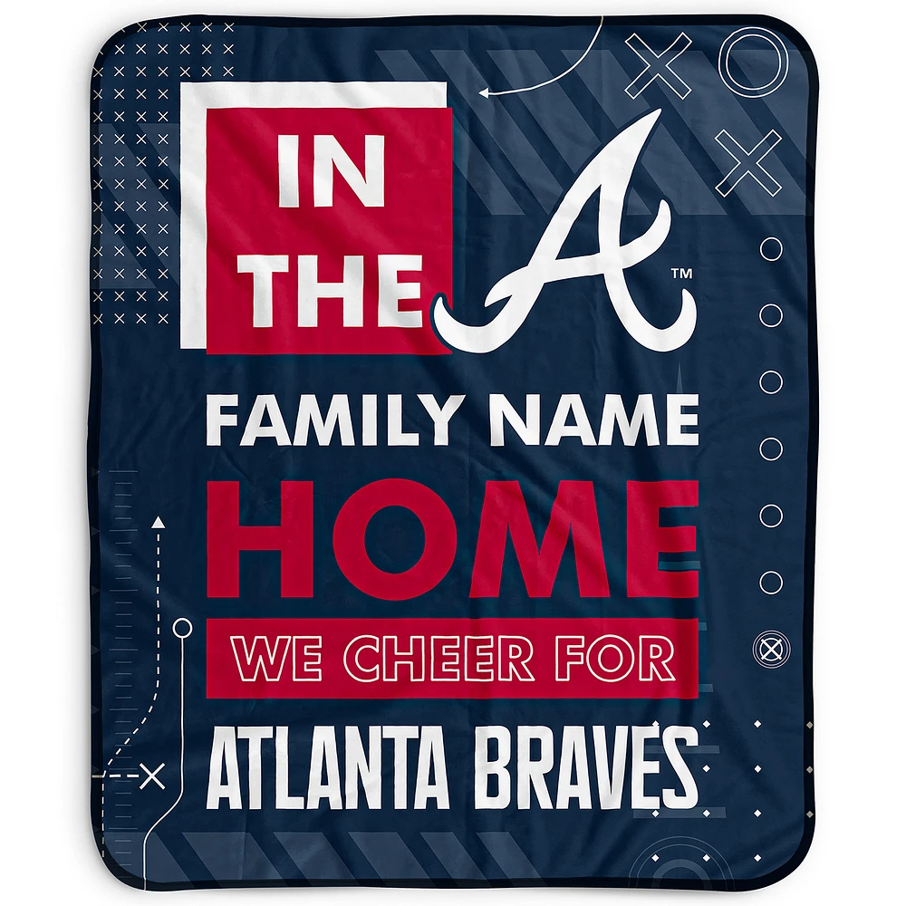 Pegasus Atlanta Braves 50" x 60" "We Cheer" Personalized Fleece Blanket