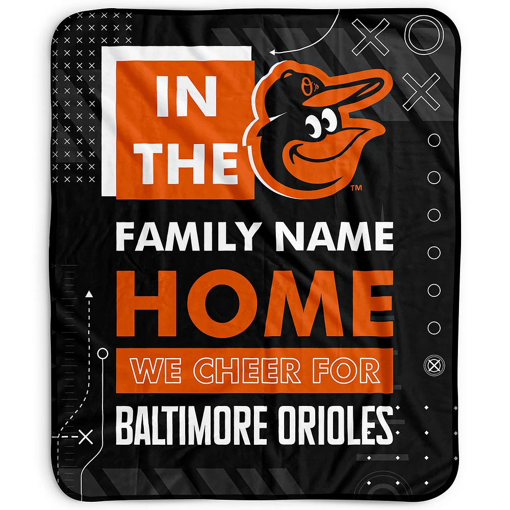 Pegasus Baltimore Orioles 50" x 60" "We Cheer" Personalized Fleece Blanket