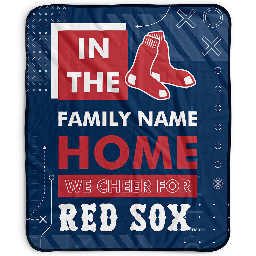 Pegasus Boston Red Sox 50" x 60" "We Cheer" Personalized Fleece Blanket