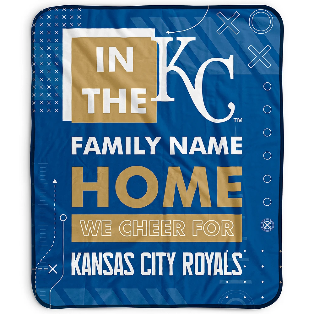 Pegasus Kansas City Royals 50" x 60" "We Cheer" Personalized Fleece Blanket