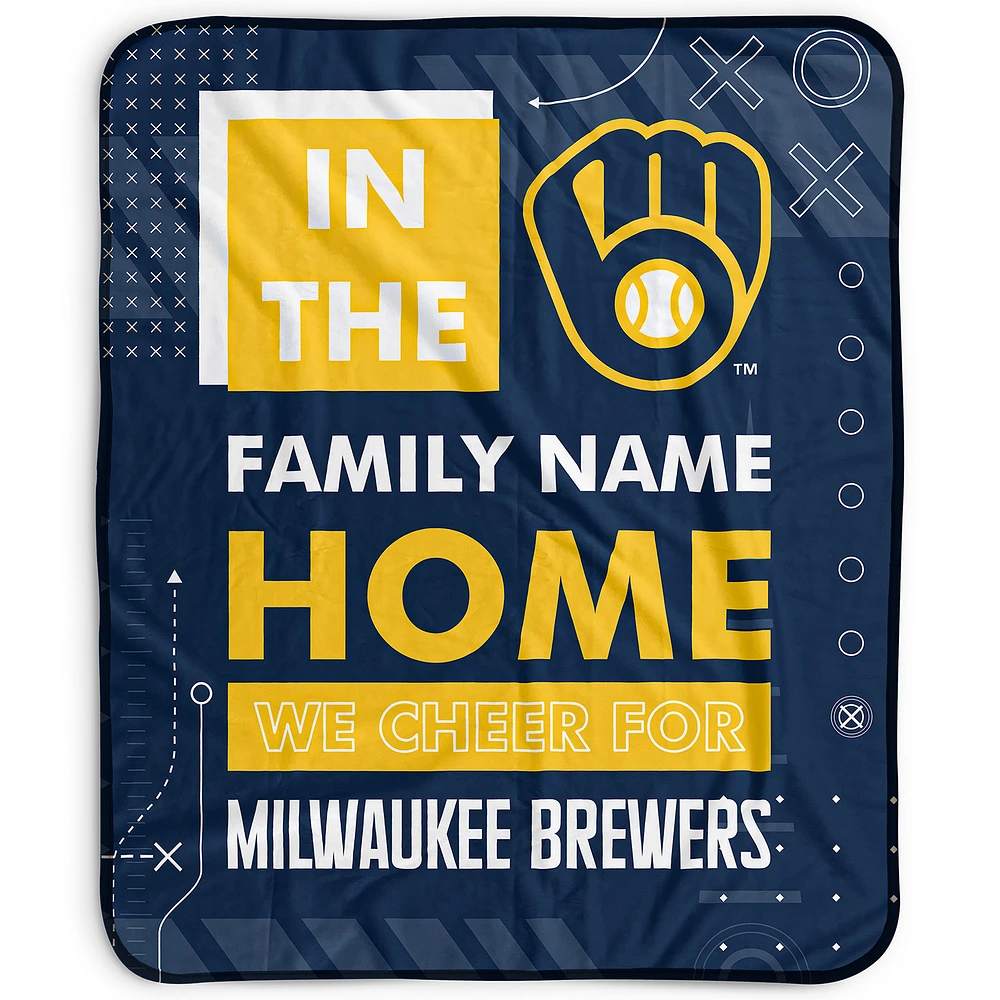Pegasus Milwaukee Brewers 50" x 60" "We Cheer" Personalized Fleece Blanket