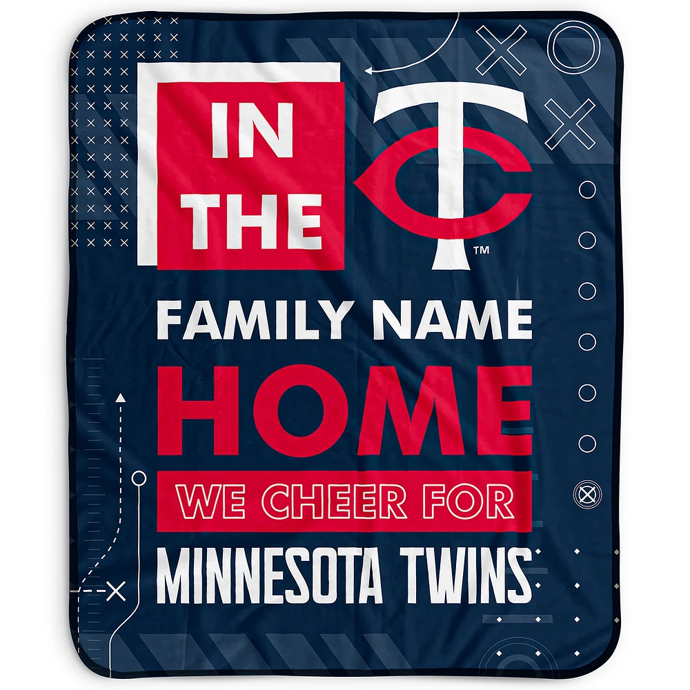 Pegasus Minnesota Twins 50" x 60" "We Cheer" Personalized Fleece Blanket
