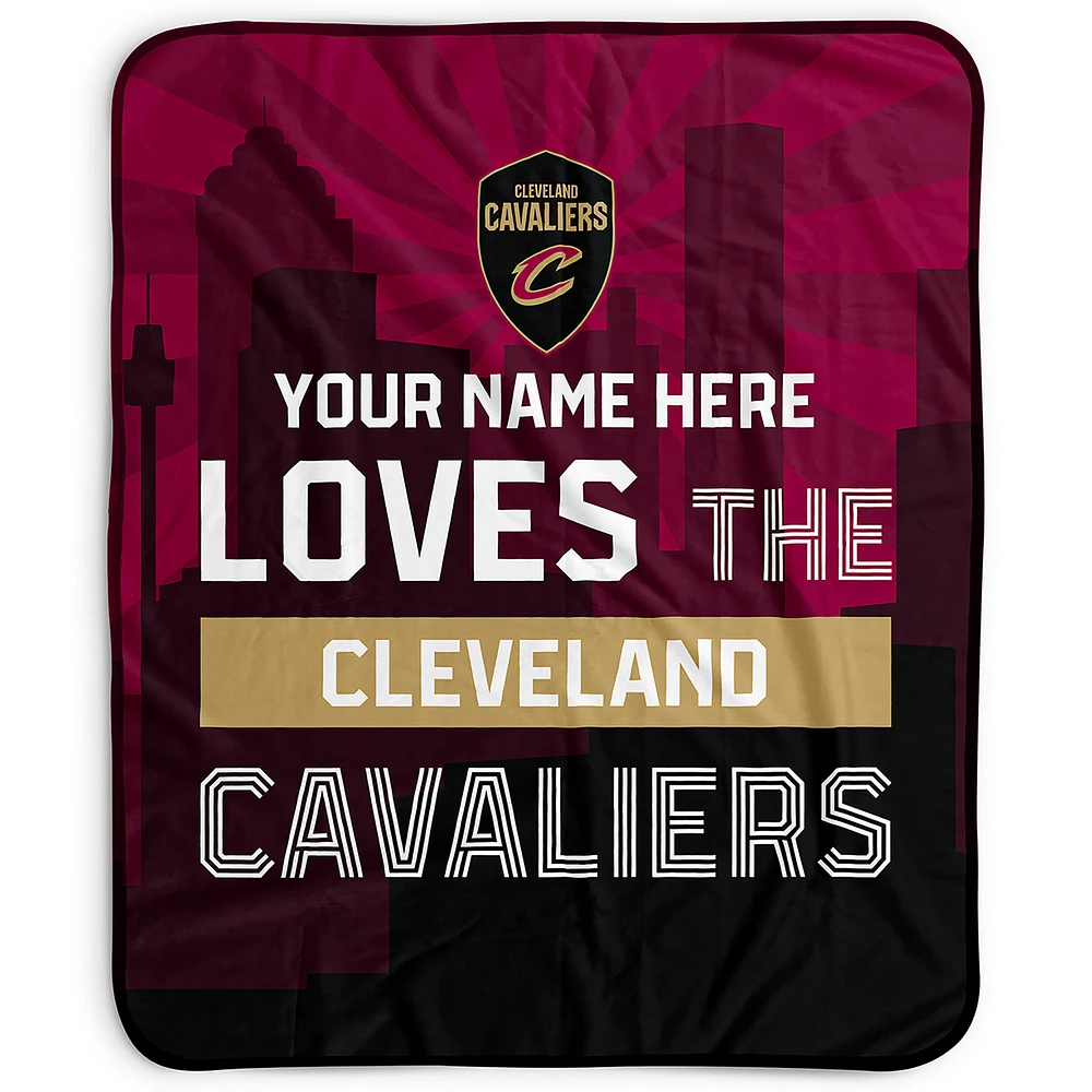 Pegasus Cleveland Cavaliers 50" x 60" City Skyline Personalized Fleece Blanket