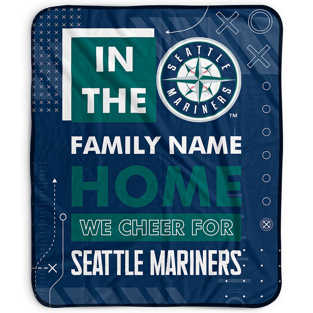 Pegasus Seattle Mariners 50" x 60" "We Cheer" Personalized Fleece Blanket