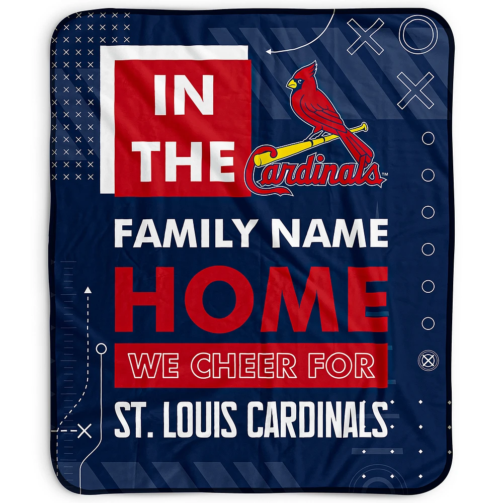 Pegasus St. Louis Cardinals 50" x 60" "We Cheer" Personalized Fleece Blanket