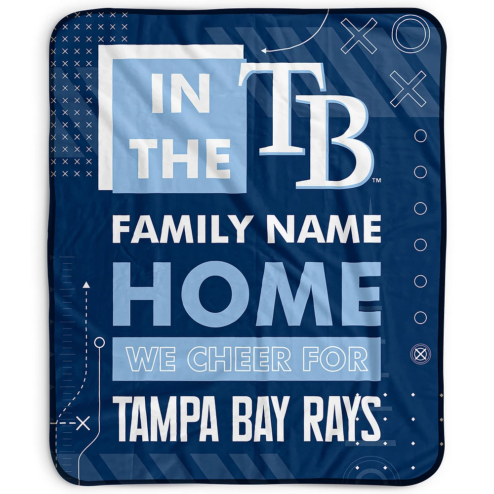Pegasus Tampa Bay Rays 50" x 60" "We Cheer" Personalized Fleece Blanket