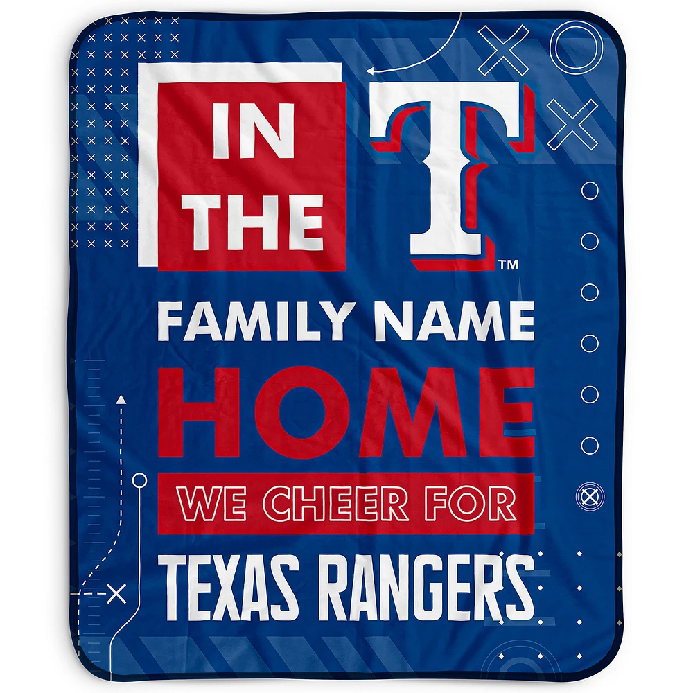 Pegasus Texas Rangers 50" x 60" "We Cheer" Personalized Fleece Blanket