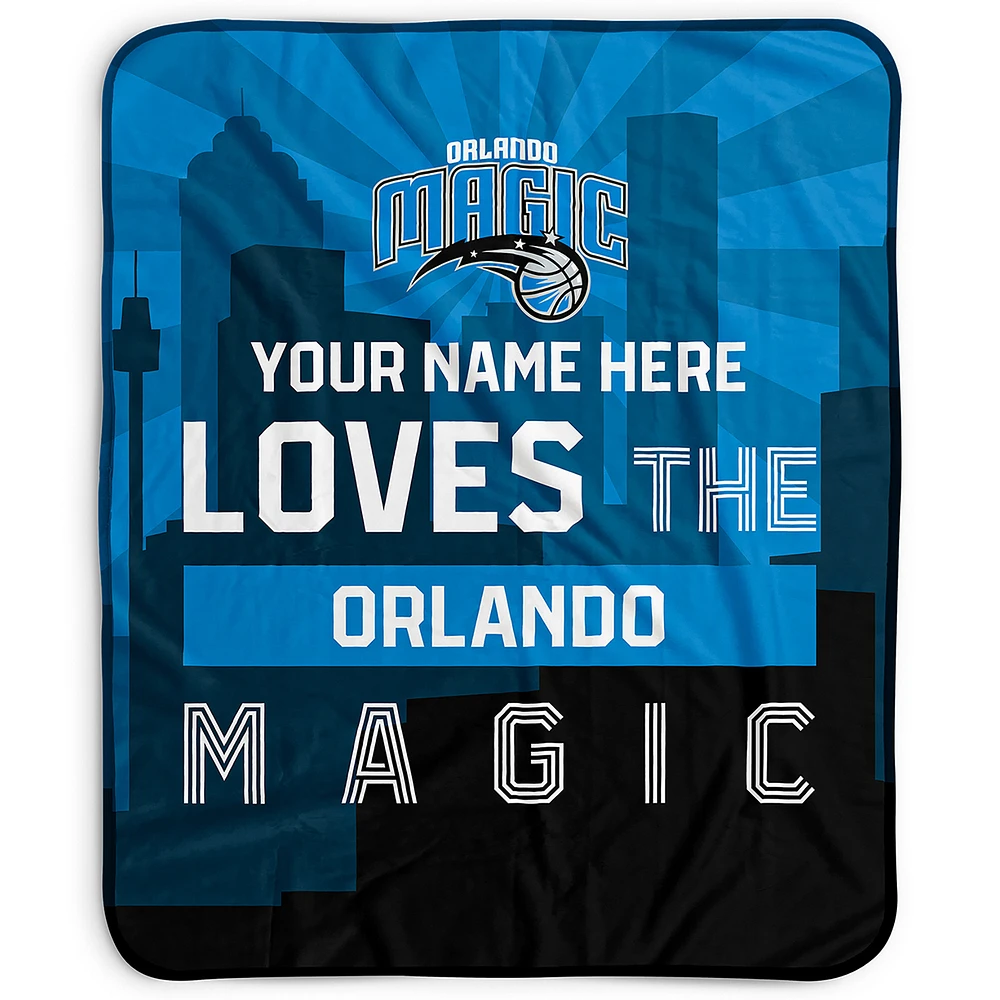 Pegasus Orlando Magic 50" x 60" City Skyline Personalized Fleece Blanket