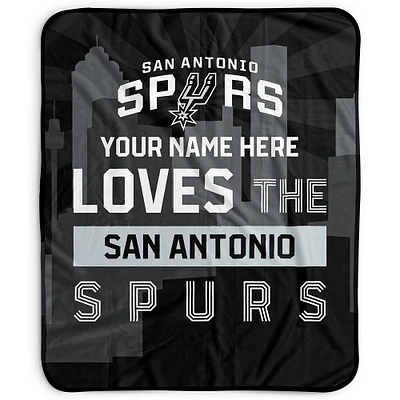 Pegasus San Antonio Spurs 50" x 60" City Skyline Personalized Fleece Blanket