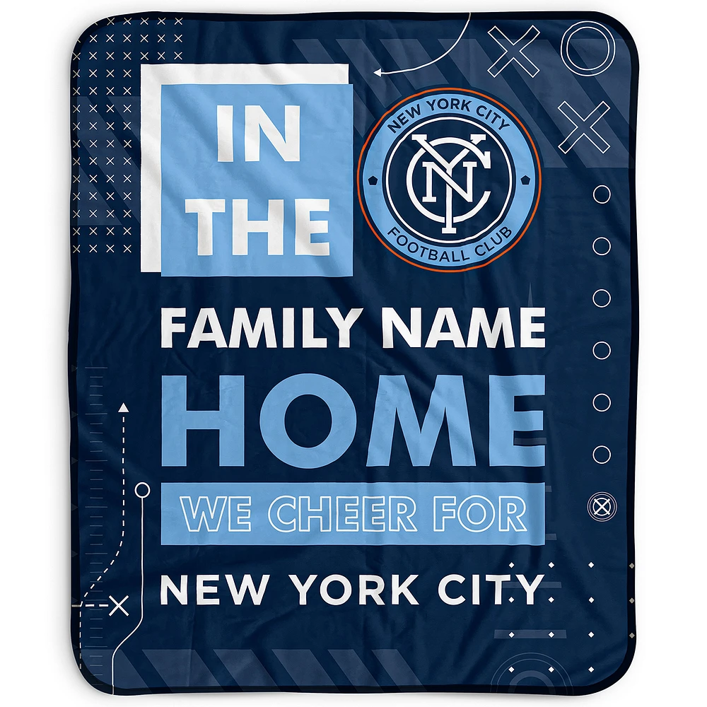 Pegasus New York City FC 50" x 60" "We Cheer" Personalized Fleece Blanket