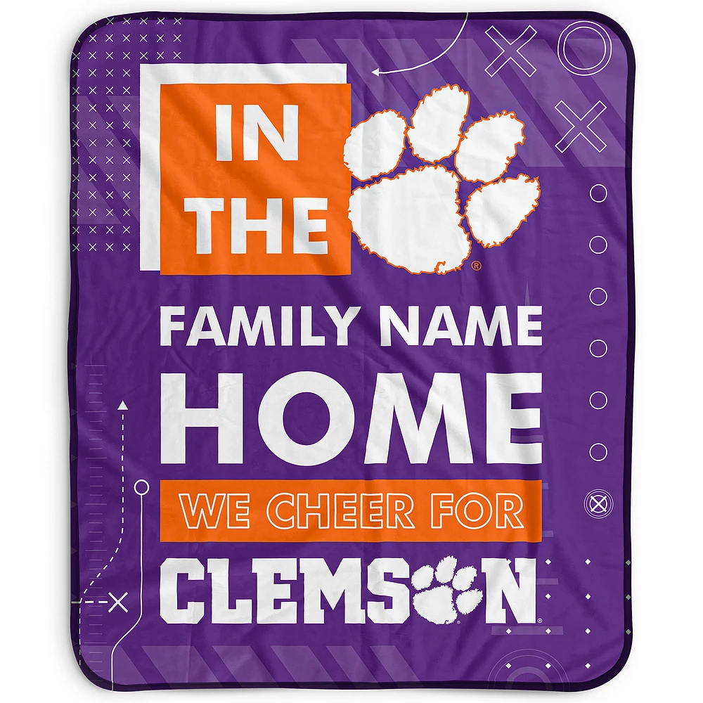 Pegasus Clemson Tigers 50" x 60" "We Cheer" Personalized Fleece Blanket