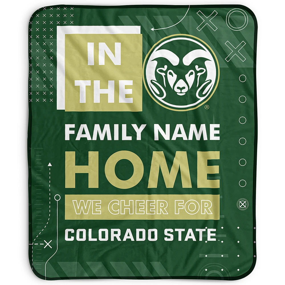 Pegasus Colorado State Rams 50" x 60" "We Cheer" Personalized Fleece Blanket