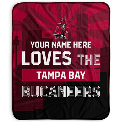 Pegasus Tampa Bay Buccaneers 50" x 60" City Skyline Personalized Fleece Blanket