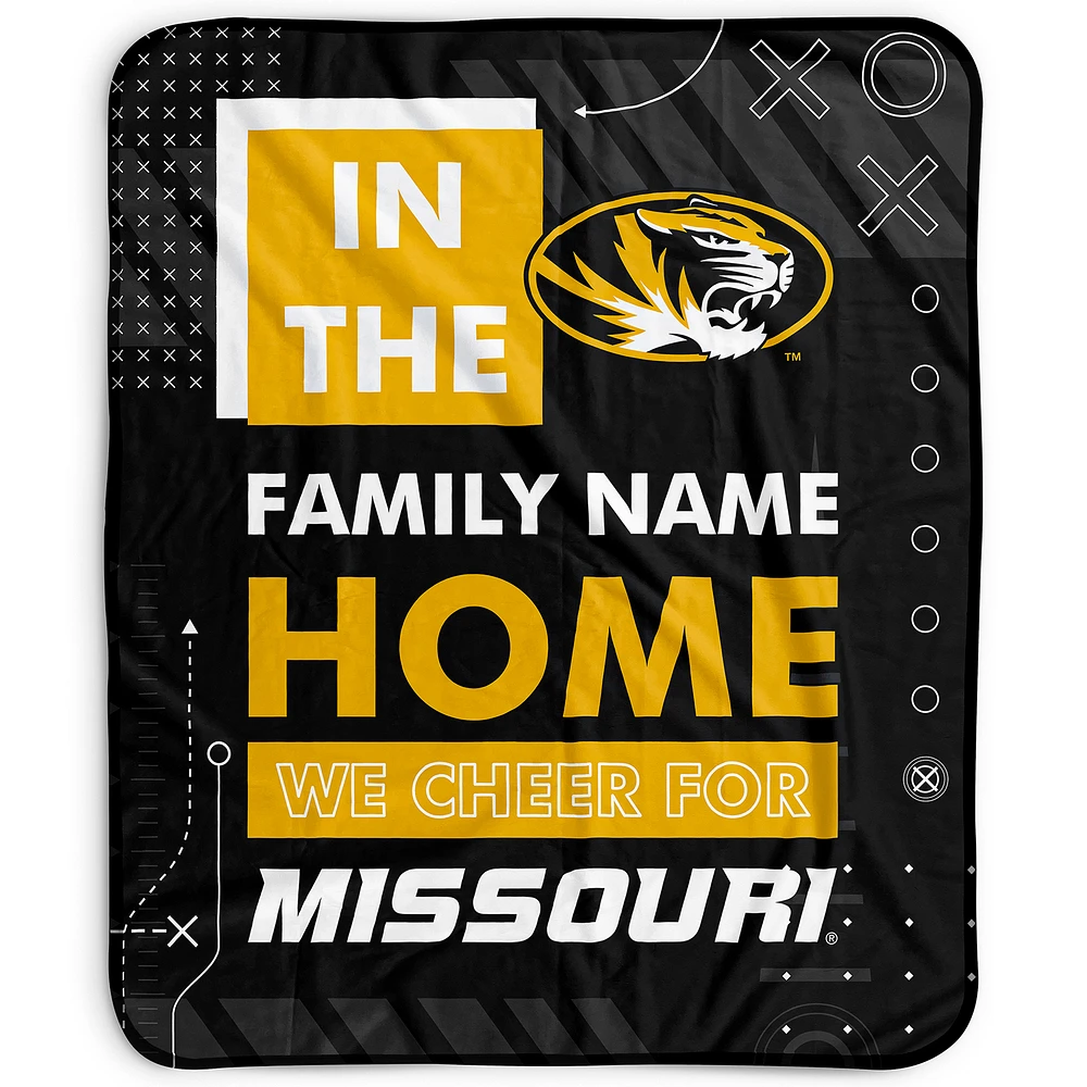 Pegasus Missouri Tigers 50" x 60" "We Cheer" Personalized Fleece Blanket