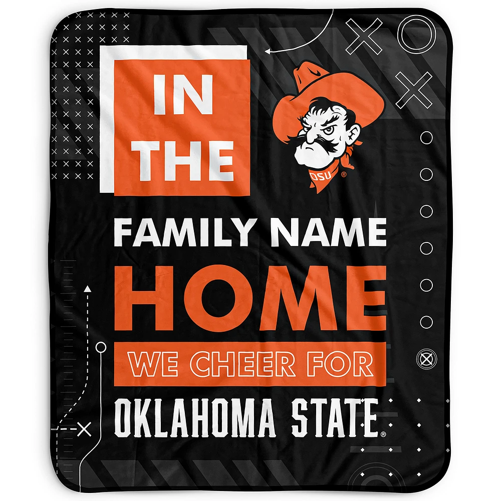 Pegasus Oklahoma State Cowboys 50" x 60" "We Cheer" Personalized Fleece Blanket