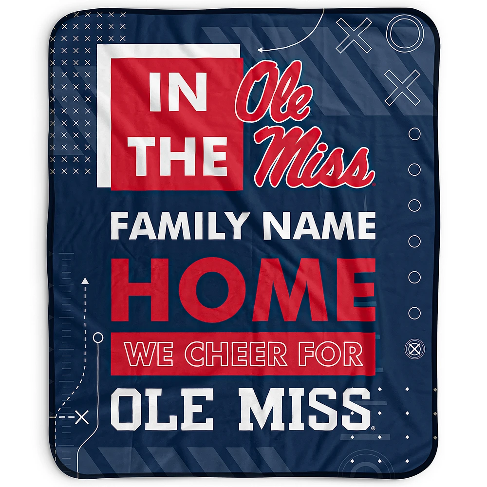 Pegasus Ole Miss Rebels 50" x 60" "We Cheer" Personalized Fleece Blanket