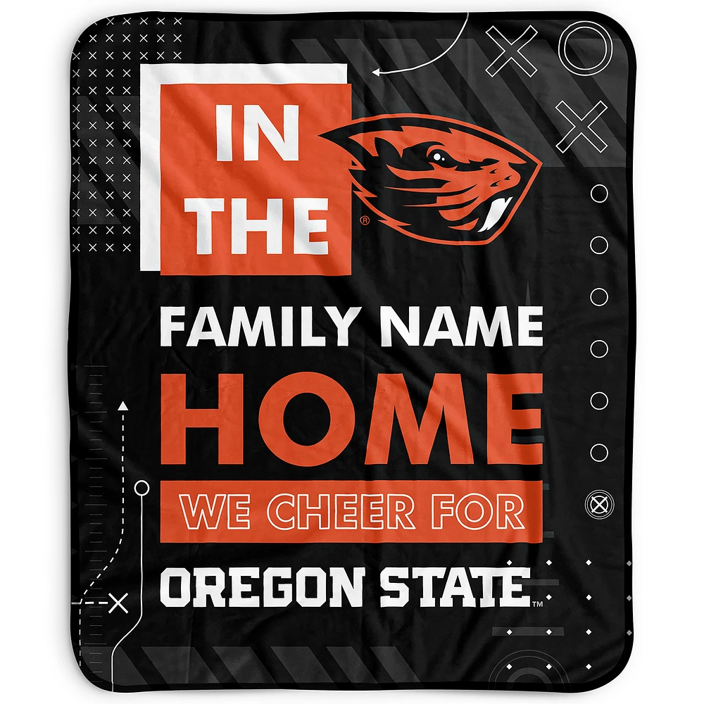 Pegasus Oregon State Beavers 50" x 60" "We Cheer" Personalized Fleece Blanket