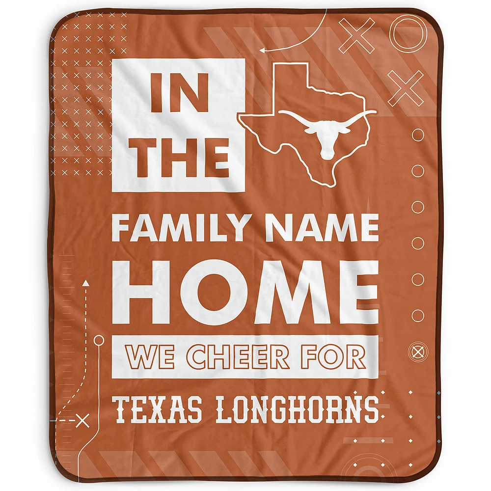 Pegasus Texas Longhorns 50" x 60" "We Cheer" Personalized Fleece Blanket