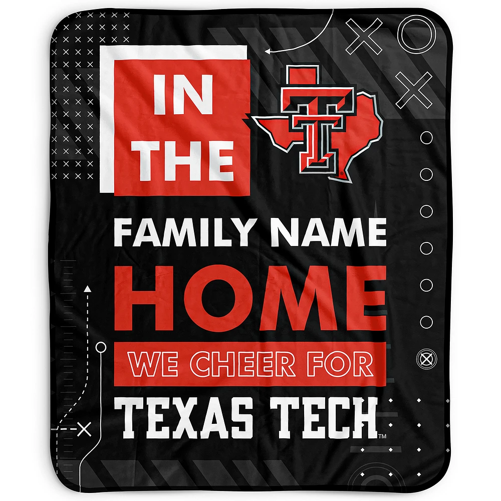 Pegasus Texas Tech Red Raiders 50" x 60" "We Cheer" Personalized Fleece Blanket