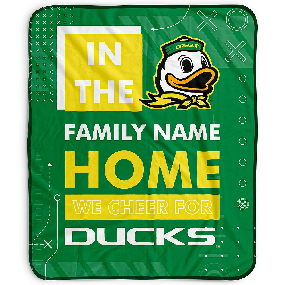 Pegasus Oregon Ducks 50" x 60" "We Cheer" Personalized Fleece Blanket