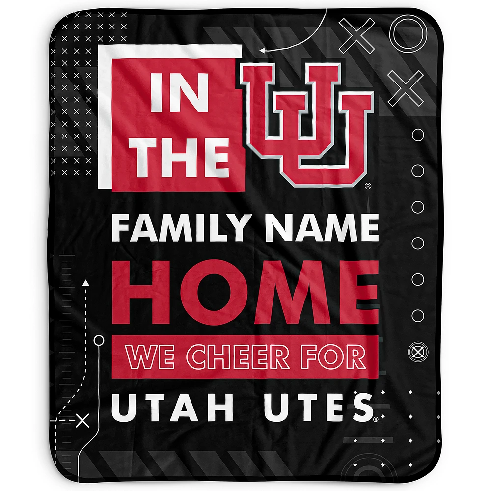 Pegasus Utah Utes 50" x 60" "We Cheer" Personalized Fleece Blanket