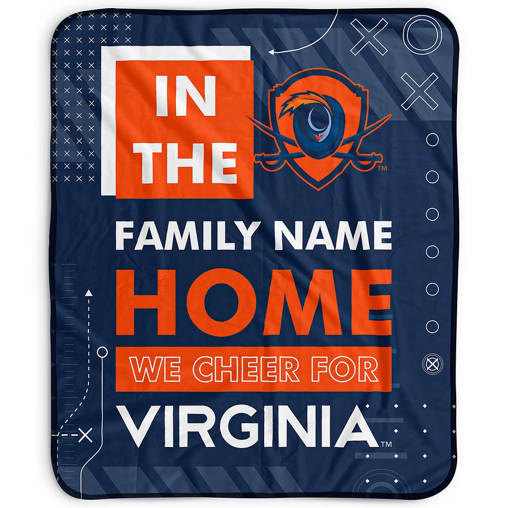 Pegasus Virginia Cavaliers 50" x 60" "We Cheer" Personalized Fleece Blanket