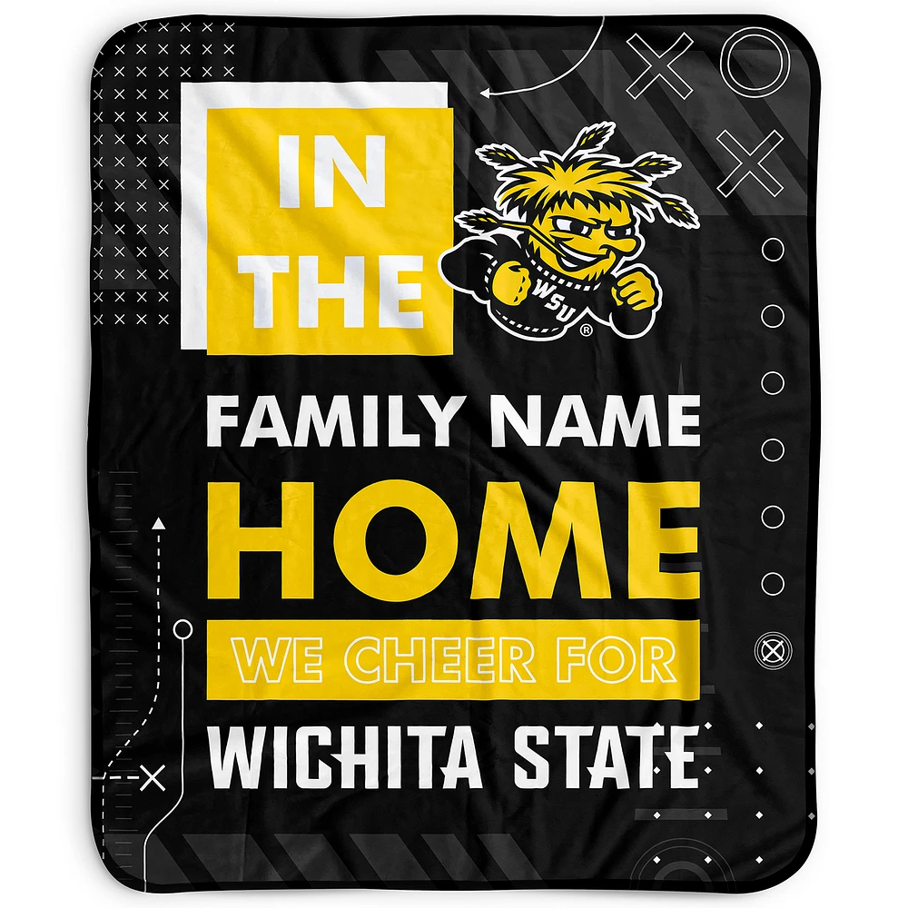 Pegasus Wichita State Shockers 50" x 60" "We Cheer" Personalized Fleece Blanket