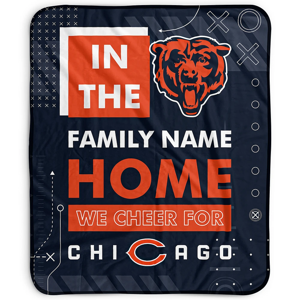Pegasus Chicago Bears 50" x 60" "We Cheer" Personalized Fleece Blanket