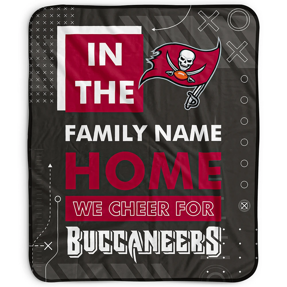 Pegasus Tampa Bay Buccaneers 50" x 60" "We Cheer" Personalized Fleece Blanket
