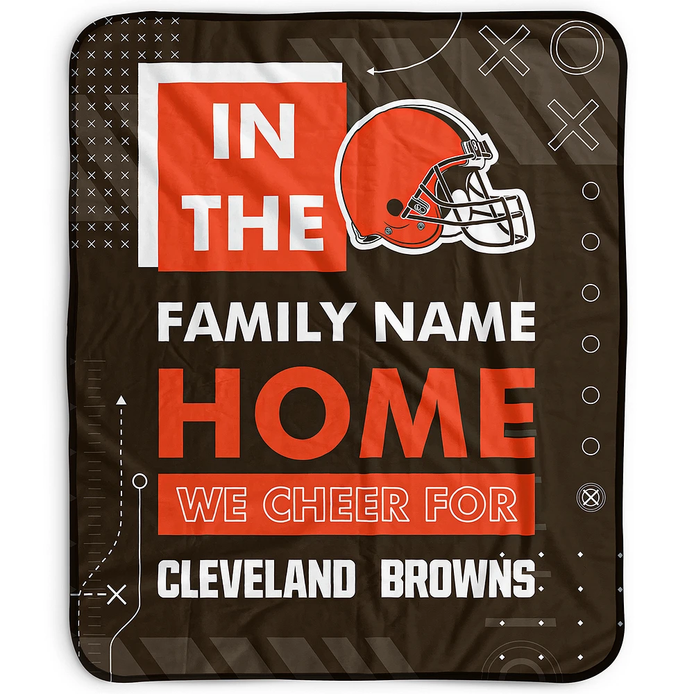Pegasus Cleveland Browns 50" x 60" "We Cheer" Personalized Fleece Blanket
