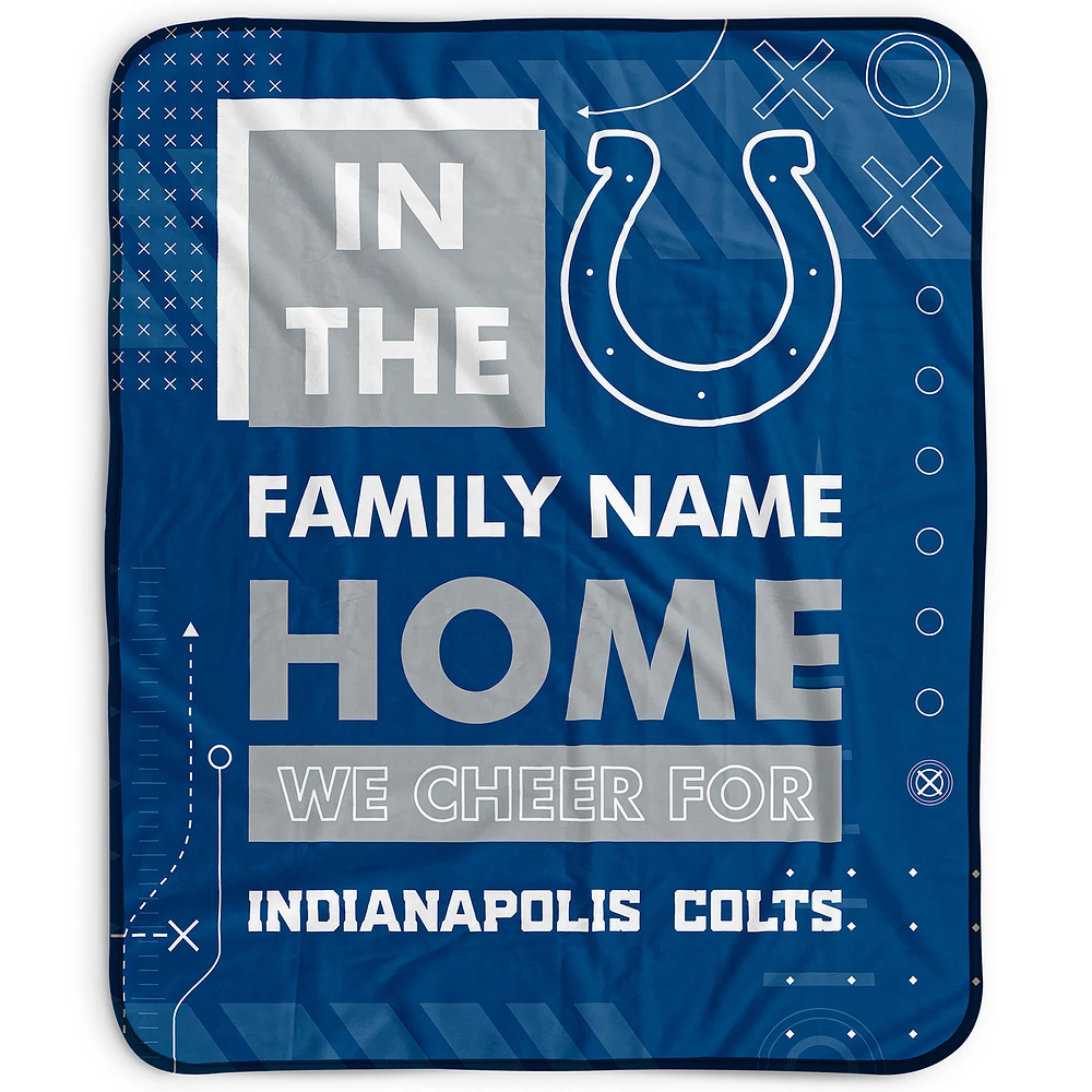 Pegasus Indianapolis Colts 50" x 60" "We Cheer" Personalized Fleece Blanket