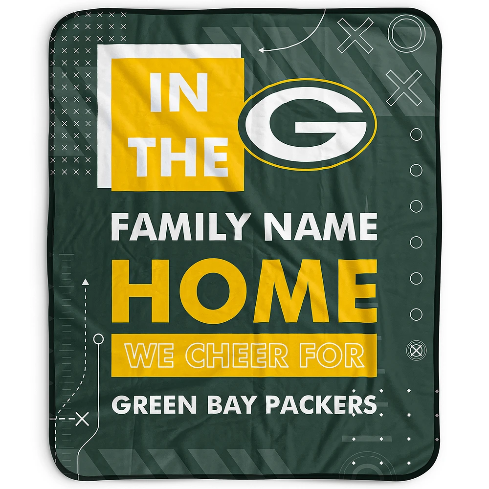 Pegasus Green Bay Packers 50" x 60" "We Cheer" Personalized Fleece Blanket