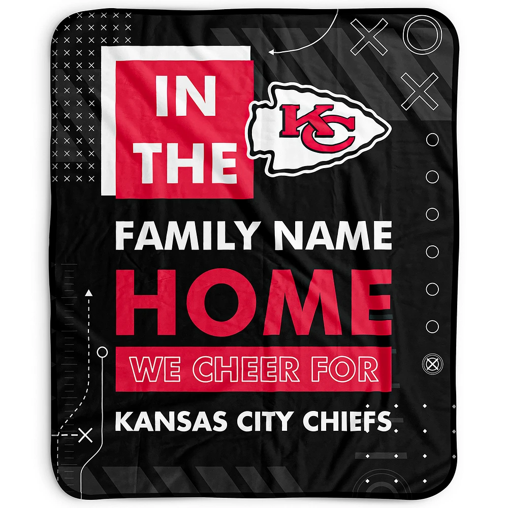 Pegasus Kansas City Chiefs 50" x 60" "We Cheer" Personalized Fleece Blanket