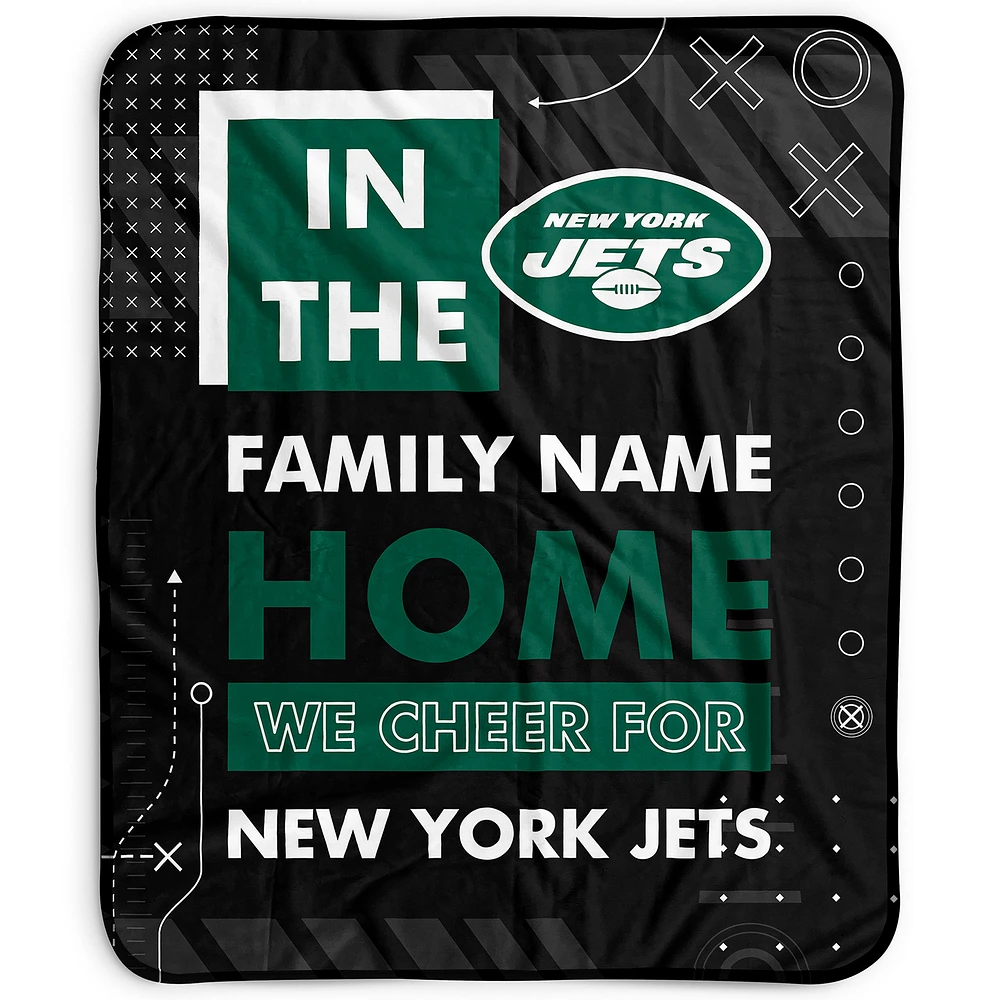 Pegasus New York Jets 50" x 60" "We Cheer" Personalized Fleece Blanket