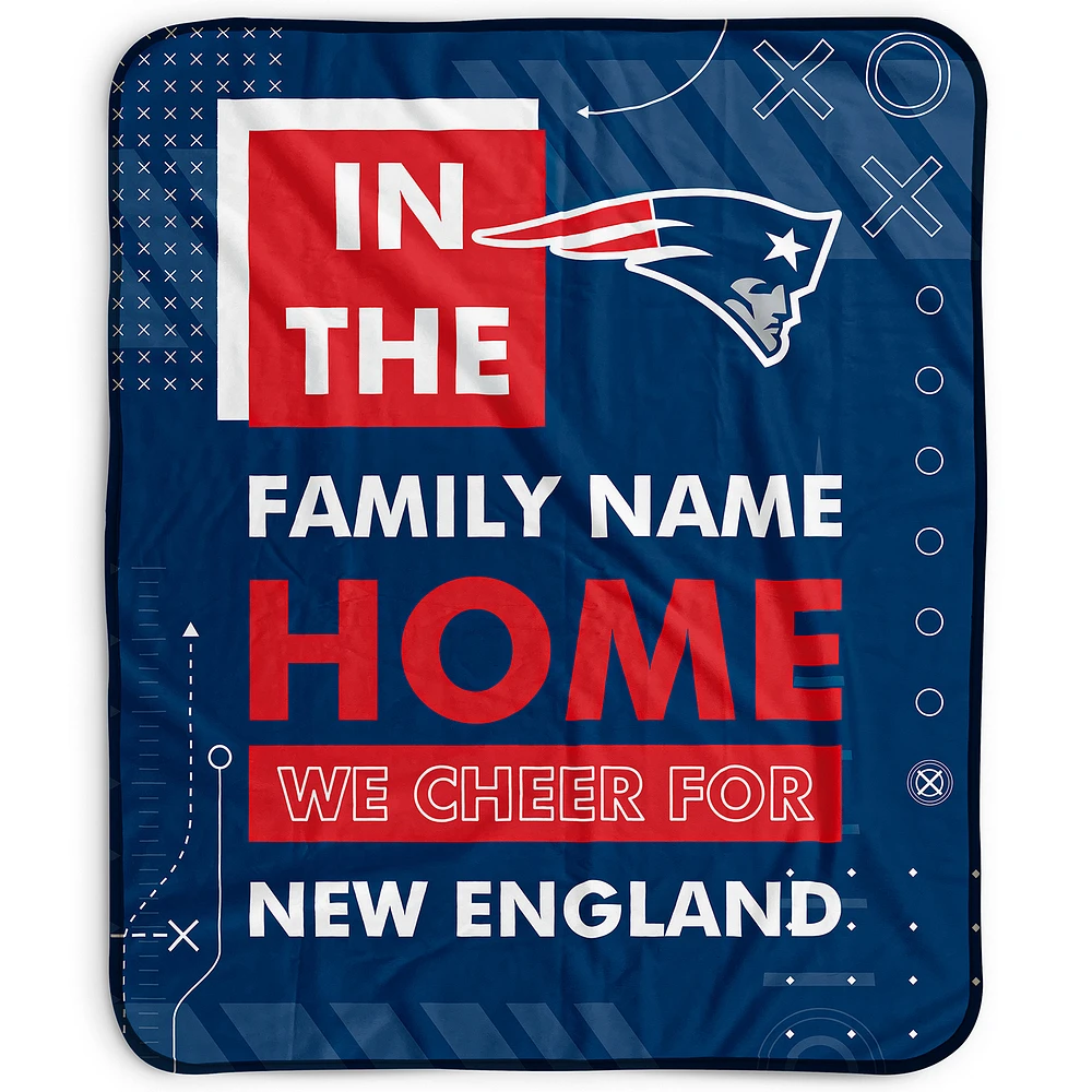 Pegasus New England Patriots 50" x 60" "We Cheer" Personalized Fleece Blanket