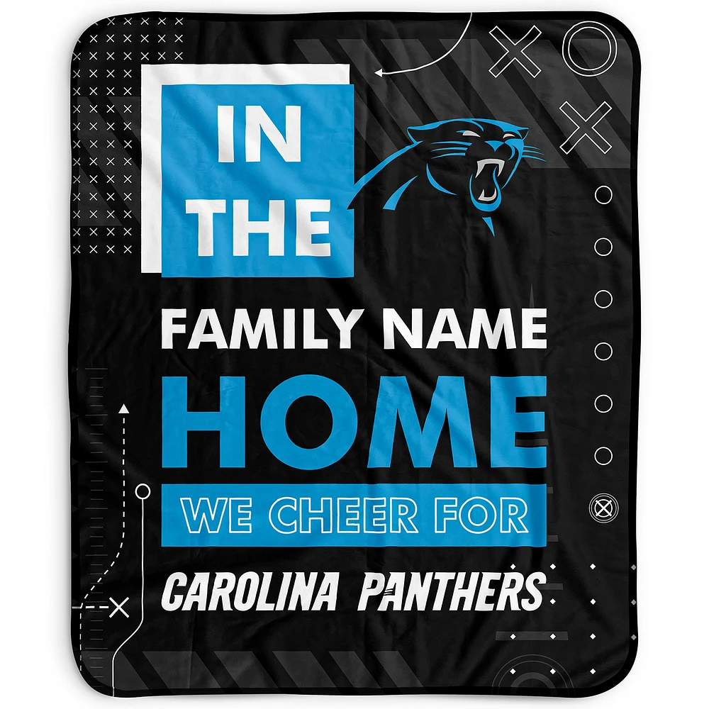Pegasus Carolina Panthers 50" x 60" "We Cheer" Personalized Fleece Blanket