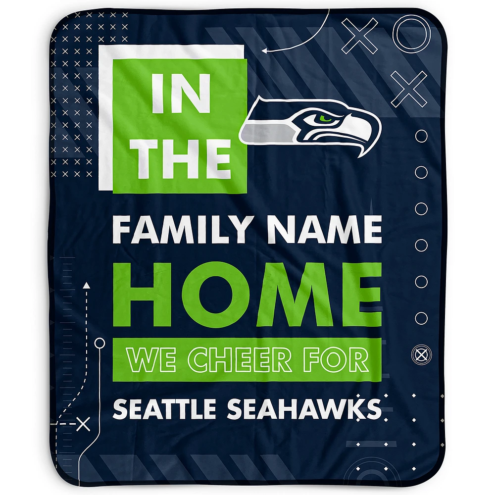 Pegasus Seattle Seahawks 50" x 60" "We Cheer" Personalized Fleece Blanket