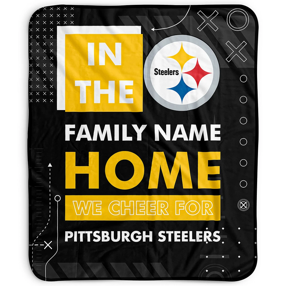 Pegasus Pittsburgh Steelers 50" x 60" "We Cheer" Personalized Fleece Blanket