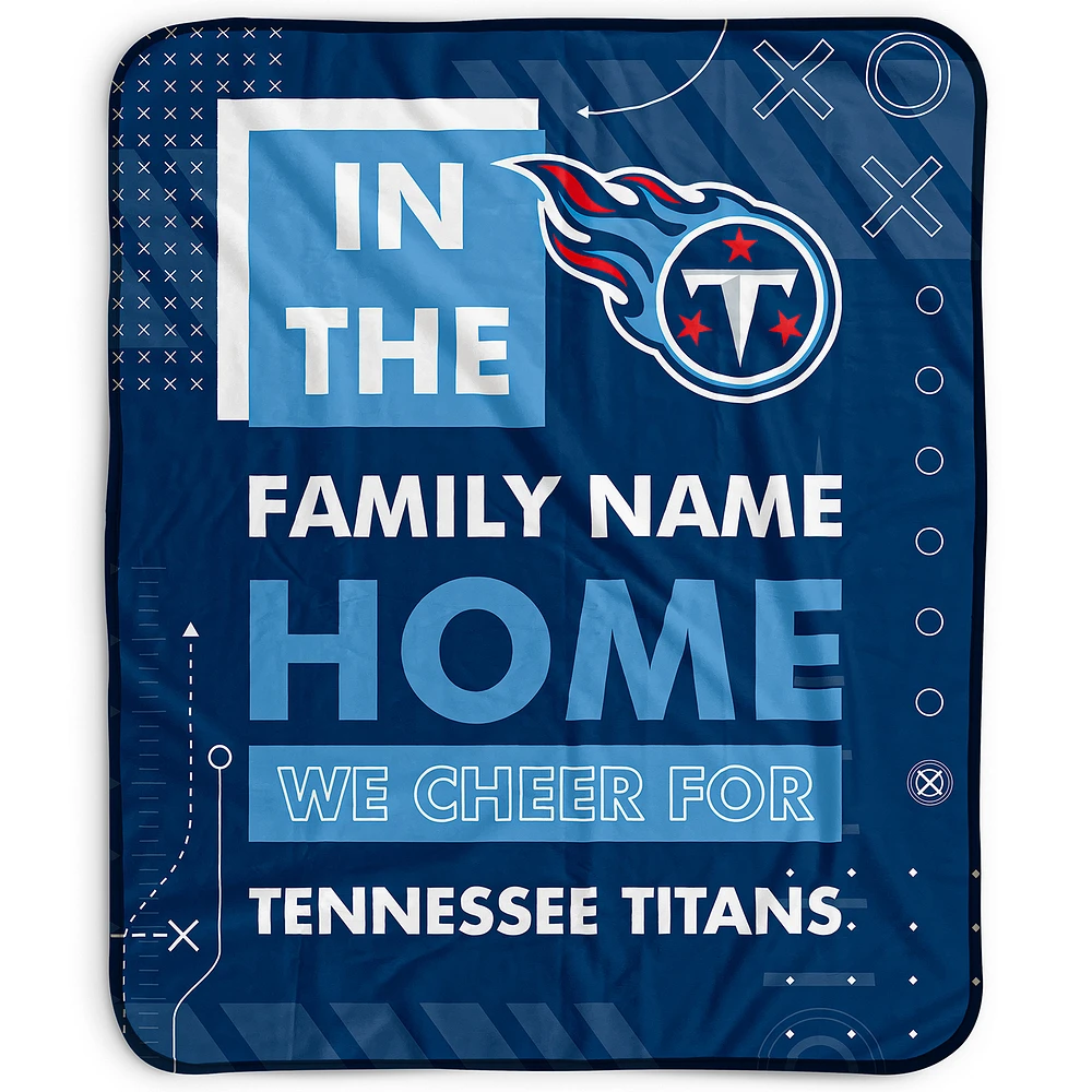 Pegasus Tennessee Titans 50" x 60" "We Cheer" Personalized Fleece Blanket