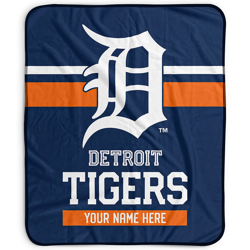 Pegasus Detroit Tigers 50" x 60" Stripes Personalized Fleece Blanket