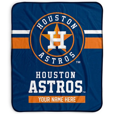 Pegasus Houston Astros 50" x 60" Stripes Personalized Fleece Blanket