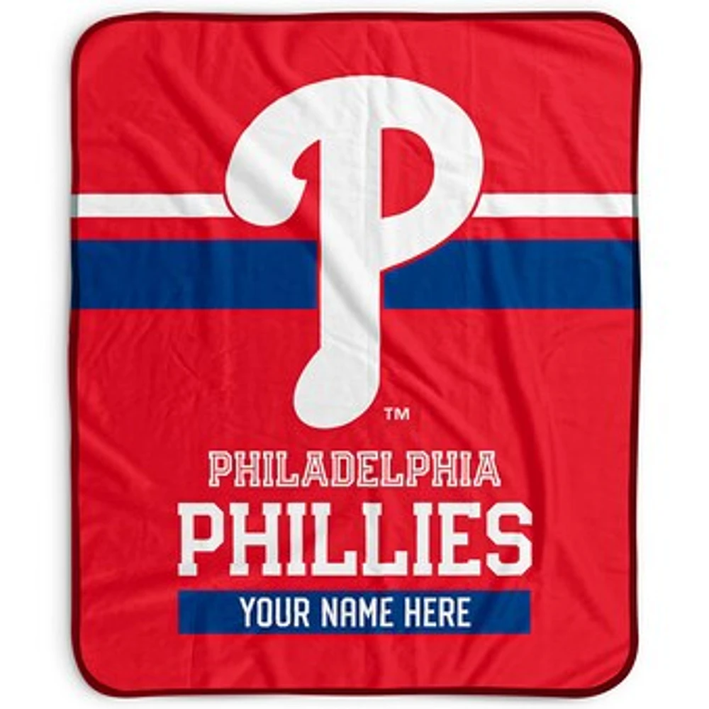 Pegasus Philadelphia Phillies 50" x 60" Stripes Personalized Fleece Blanket