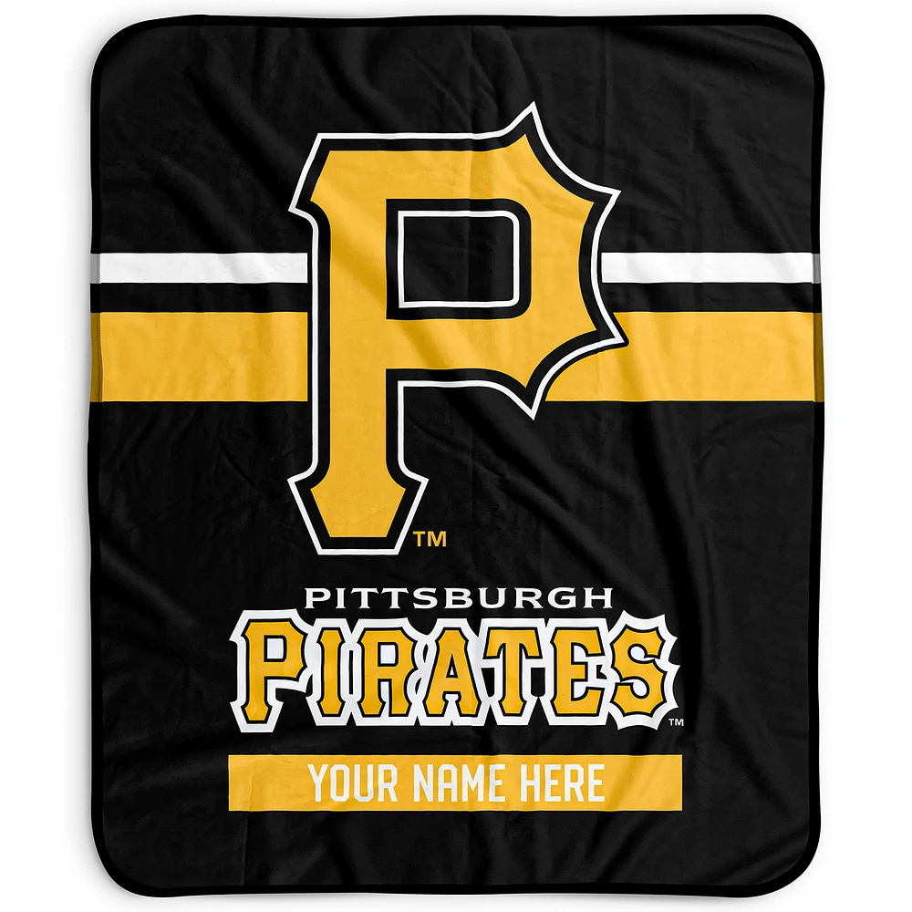 Pegasus Pittsburgh Pirates 50" x 60" Stripes Personalized Fleece Blanket