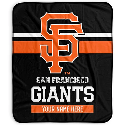 Pegasus San Francisco Giants 50" x 60" Stripes Personalized Fleece Blanket