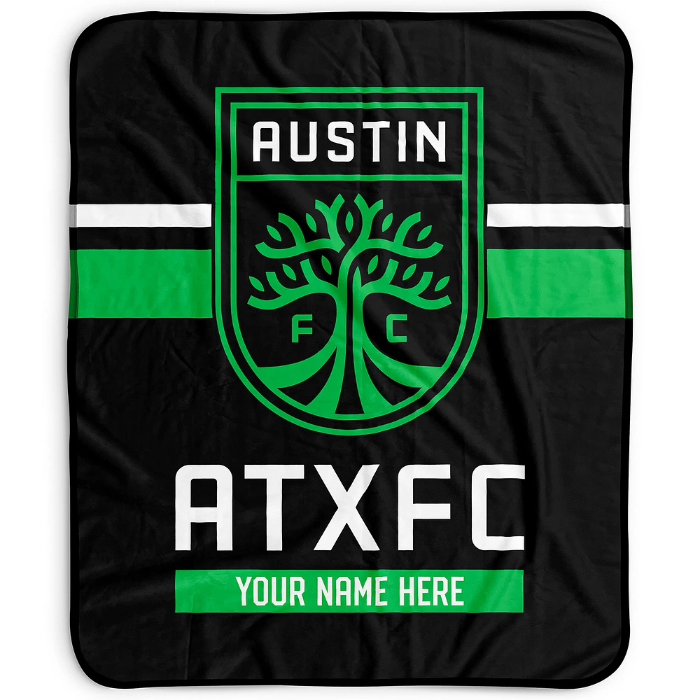 Pegasus Austin FC 50" x 60" Stripes Personalized Fleece Blanket