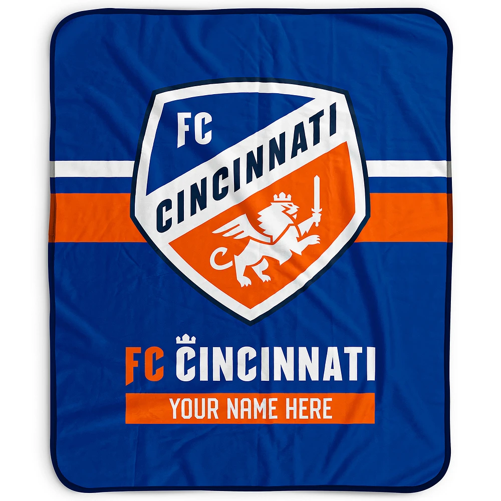 Pegasus FC Cincinnati 50" x 60" Stripes Personalized Fleece Blanket