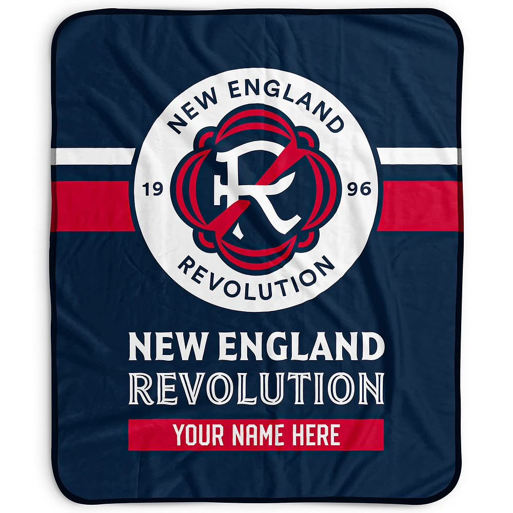 Pegasus New England Revolution 50" x 60" Stripes Personalized Fleece Blanket